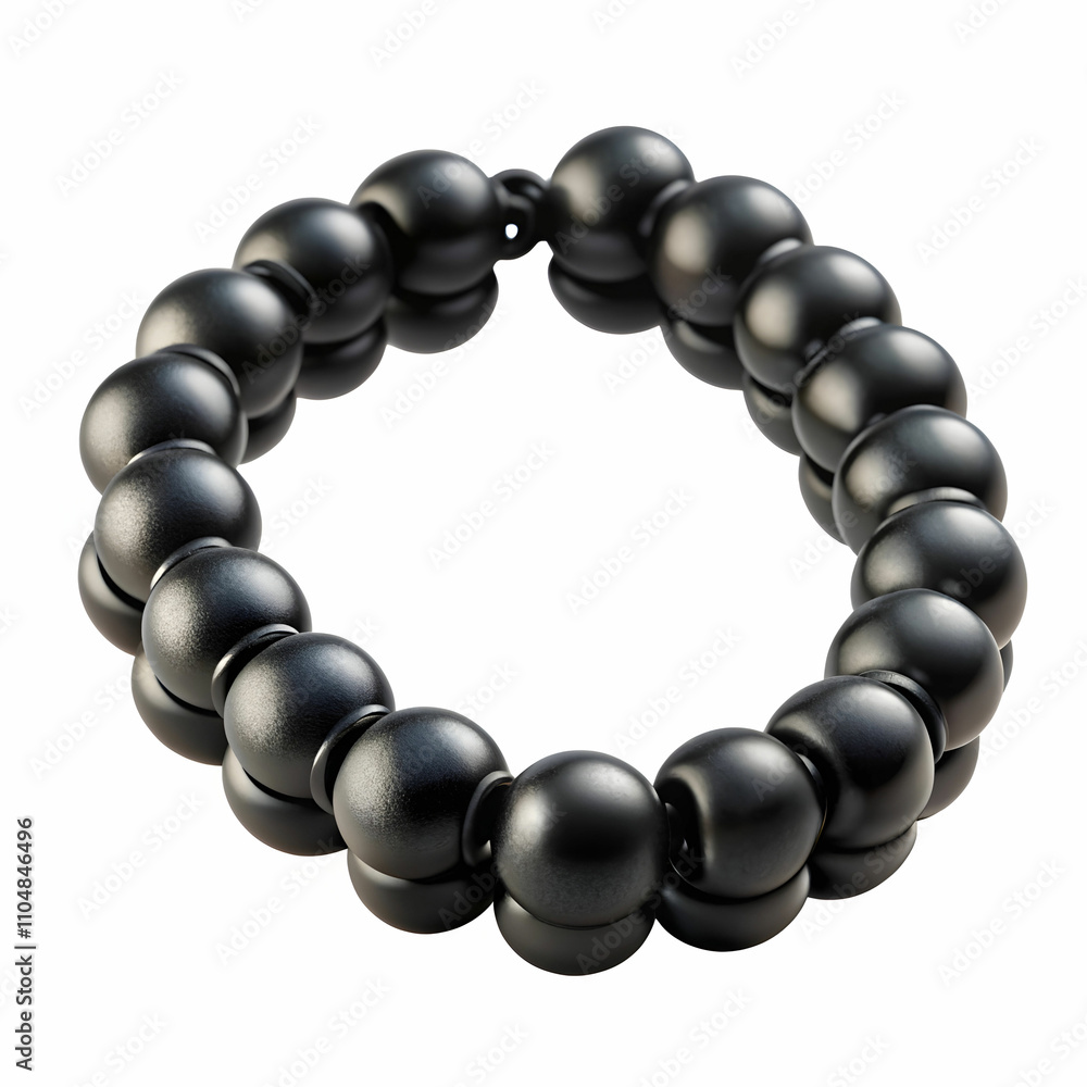 Obraz premium black bracelet on transparent background