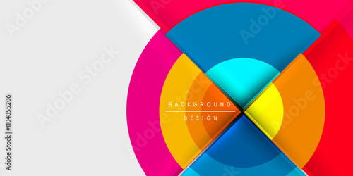 Target circle geometric abstract shapes. Vector Illustration For Wallpaper, Banner, Background, Card, Book Illustration, landing page