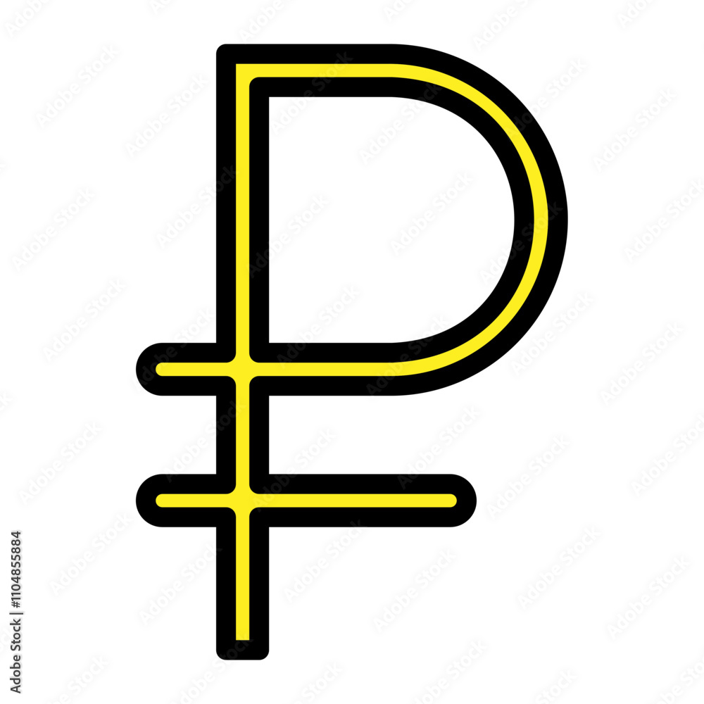 Obraz premium ruble coin