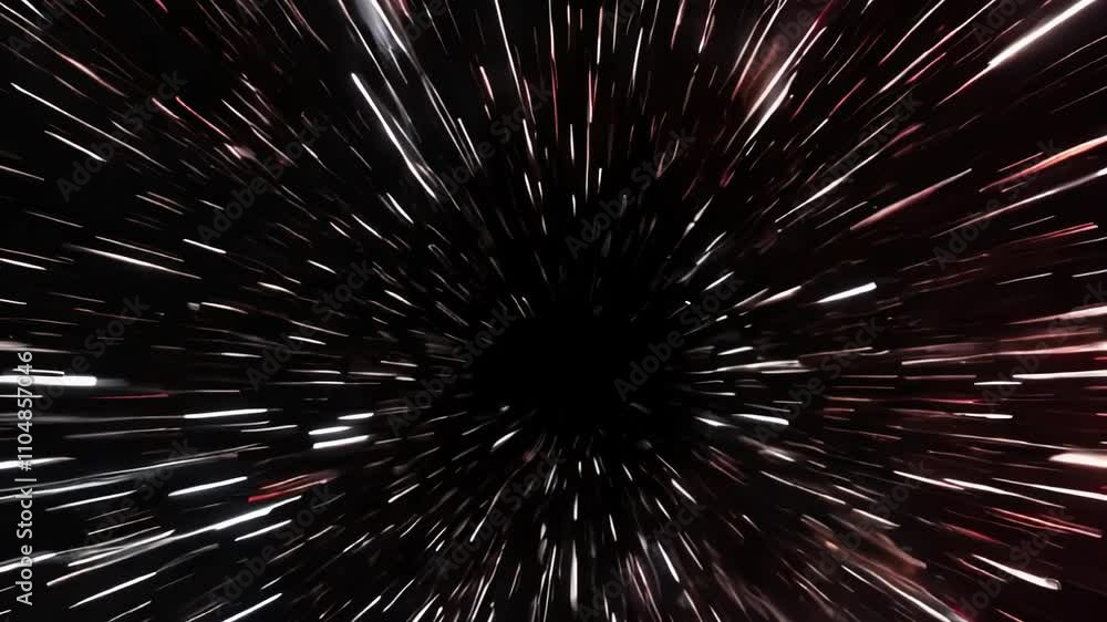 Hyperspeed space tunnel jump to another universe Hyperspeed space tunnel jump to another universe