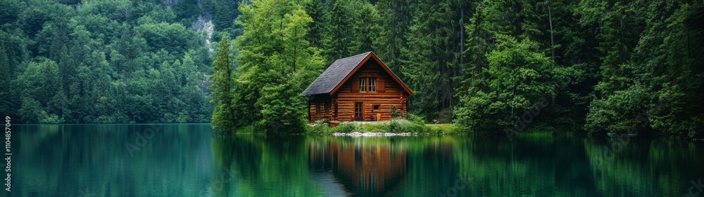 Lakeside Serenity, a tranquil cabin nestled by a pristine lake, mirrored in calm waters, embraced by lush forests and the serene beauty of the great outdoors. Lakeside Serenity, a tranquil cabin nestled by a pristine lake, mirrored in calm waters, embraced by lush forests and the serene beauty of the great outdoors.
