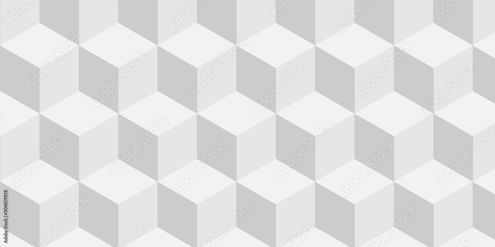 White geometric cube creative concept triangle overlap square technology background. digital cubes fabric and wallpaper grid block texture background. White geometric cube creative concept triangle overlap square technology background. digital cubes fabric and wallpaper grid block texture background.