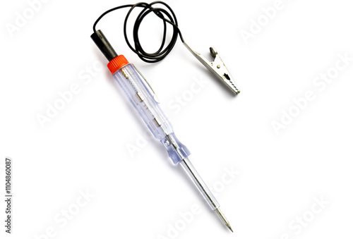 Fotografía crewdriver tester power electric, screwdriver check circuits, tester screwdriver for technician
