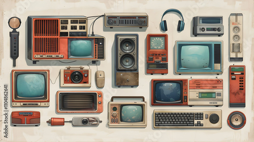 Vintage Tech Collection Retro Electronics Televisions and Audio Equipment