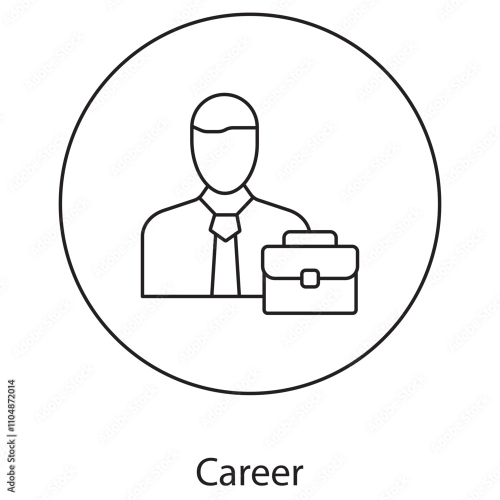 Career icon, Navigating Your Career Path to Success, Strategies for Career Growth and Advancement, Vector Career icon, Navigating Your Career Path to Success, Strategies for Career Growth and Advancement, Vector