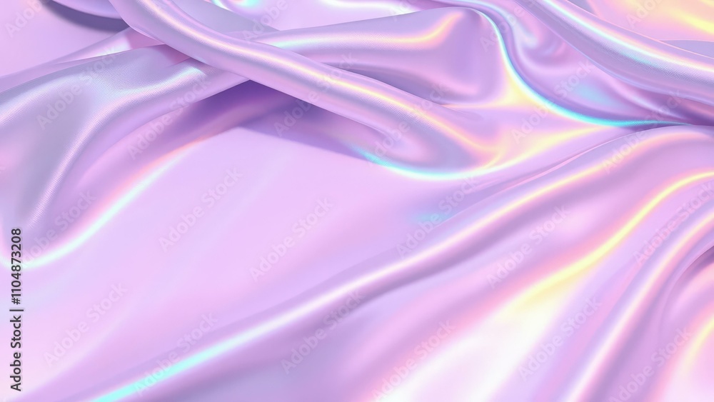 Obraz premium Elegant Iridescent Purple Fabric Background for Stylish Wallpapers, Web Designs, and Creative Projects