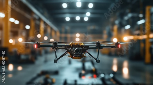 Wallpaper Mural A sophisticated autonomous drone for infrastructure inspection, clean industrial environment with drones designed for detailed infrastructure monitoring and reporting, Inspection style Torontodigital.ca