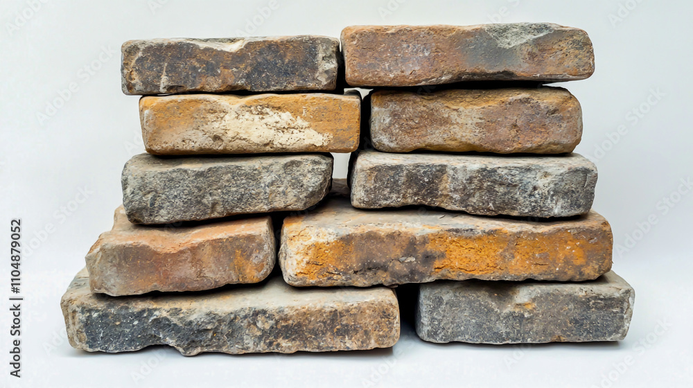Bricks on white background Bricks on white background