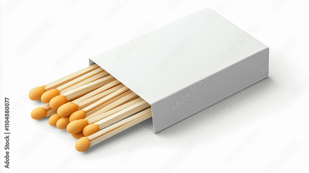 Pack of matches isolated on white background Pack of matches isolated on white background