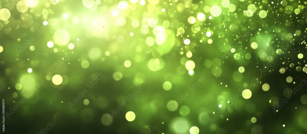 Abstract Green Bokeh Background: A Serene and Sparkling Visual Abstract Green Bokeh Background: A Serene and Sparkling Visual