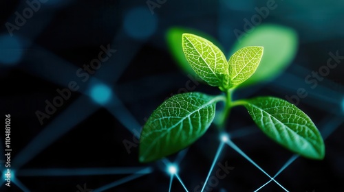 Plant monitoring image with enhanced features for improved growth tracking and analysis.