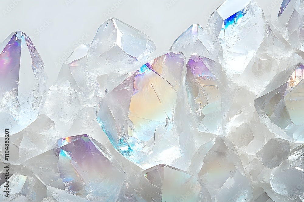 Stunning Aura Quartz Cluster: Iridescent Crystals, Gemstone Collection, Natural Beauty, Mineral Specimen, Sparkling Formation Stunning Aura Quartz Cluster: Iridescent Crystals, Gemstone Collection, Natural Beauty, Mineral Specimen, Sparkling Formation