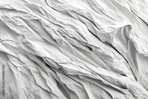 Wallpaper Mural Grey crumpled and wrinkled appearance paper or fabric. Ideal for backdrop for artistic minimalist or design projects. Intricate folds, creases, subtle shadows.  Texture Background Abstract.  Torontodigital.ca