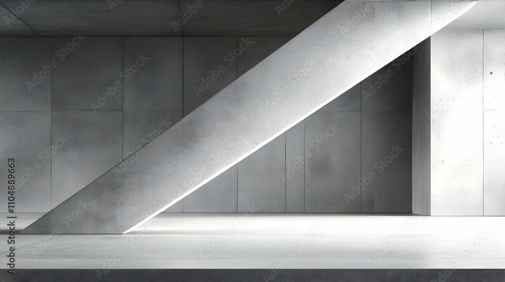 Abstract Concrete Structure. Minimalist Interior Design Abstract Concrete Structure. Minimalist Interior Design