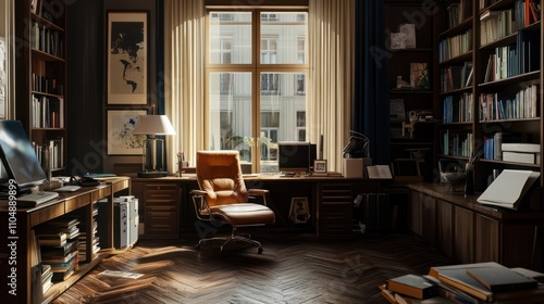 Wallpaper Mural Contemporary home workplace Torontodigital.ca