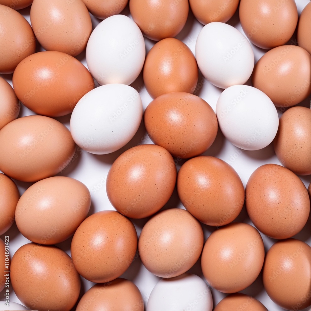 chicken eggs on white background chicken eggs on white background