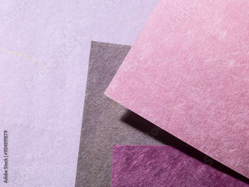 和紙の組み合わせ　抽象　春　新生活