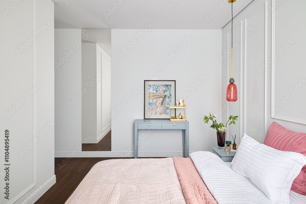 Experience a Cozy, Modern Bedroom with Stylish Decor and Warm Touches for an Inviting Atmosphere Experience a Cozy, Modern Bedroom with Stylish Decor and Warm Touches for an Inviting Atmosphere