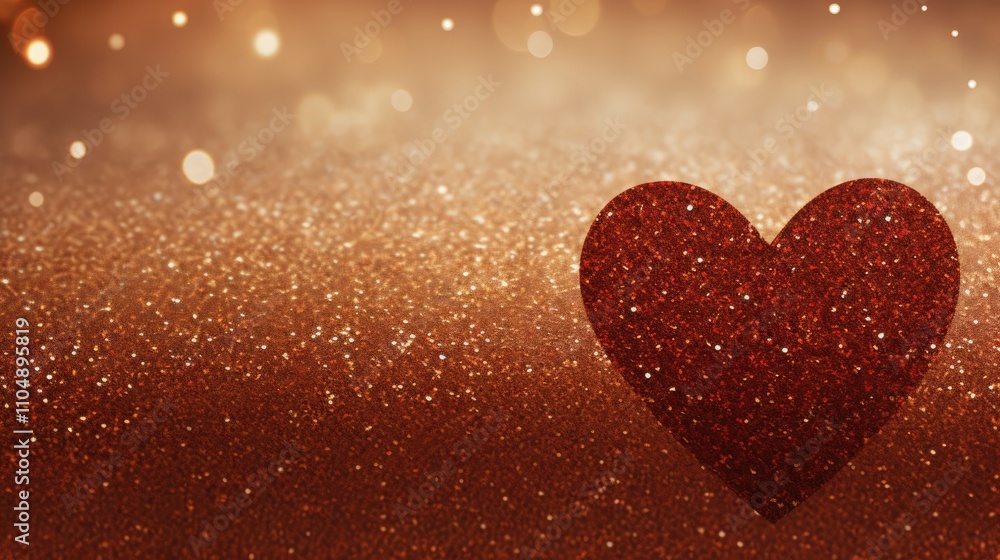 sprinkled sand heart , happy valentine's day - abstract romantic background banner sprinkled sand heart , happy valentine's day - abstract romantic background banner
