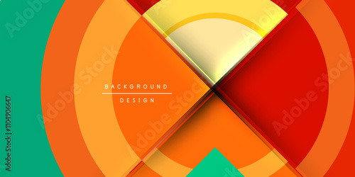 Target circle geometric abstract shapes. Vector Illustration For Wallpaper, Banner, Background, Card, Book Illustration, landing page