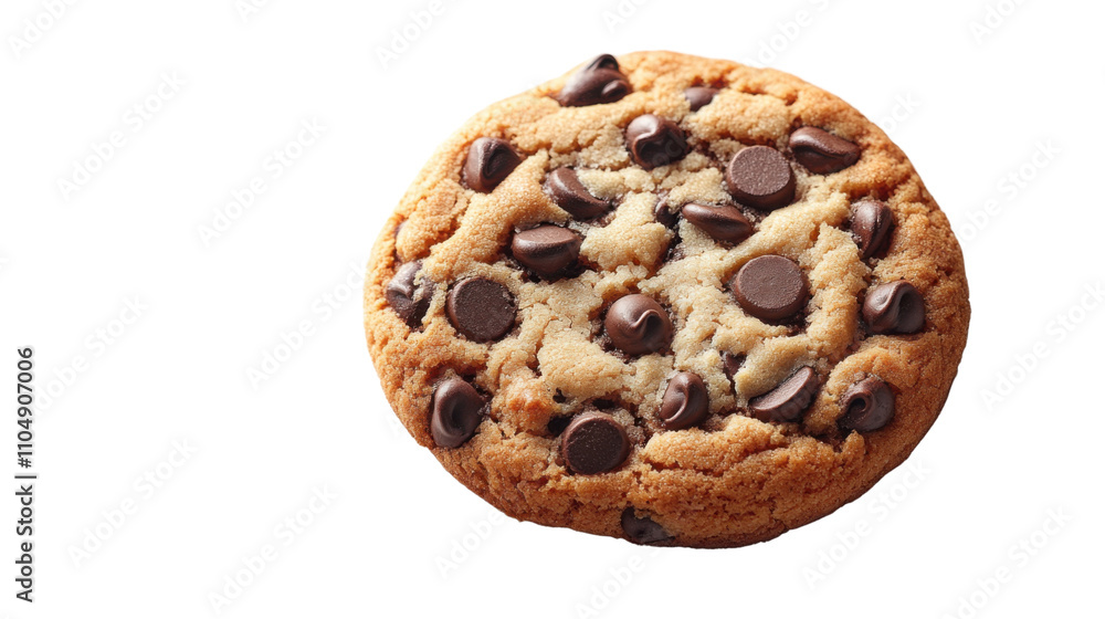 chocolate chip cookie isolated on white background chocolate chip cookie isolated on white background
