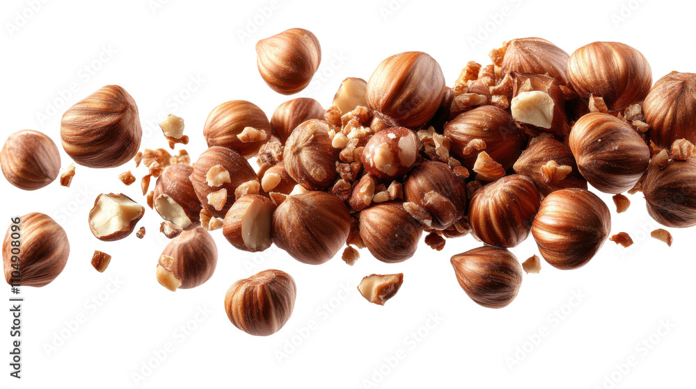 hazelnuts isolated on white background hazelnuts isolated on white background