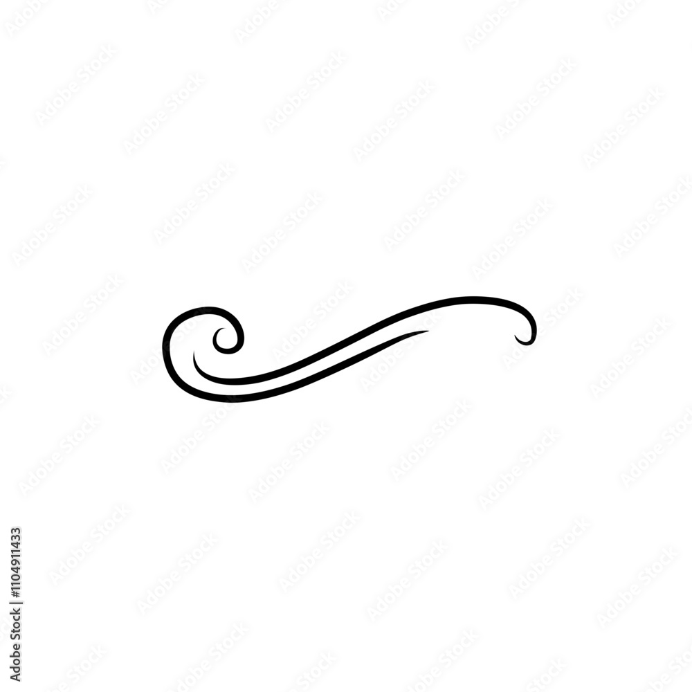swirl decoration element swirl decoration element