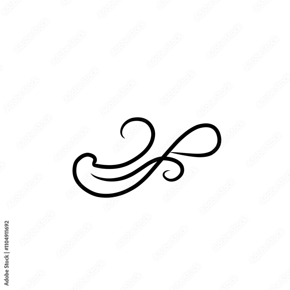 swirl decoration element swirl decoration element