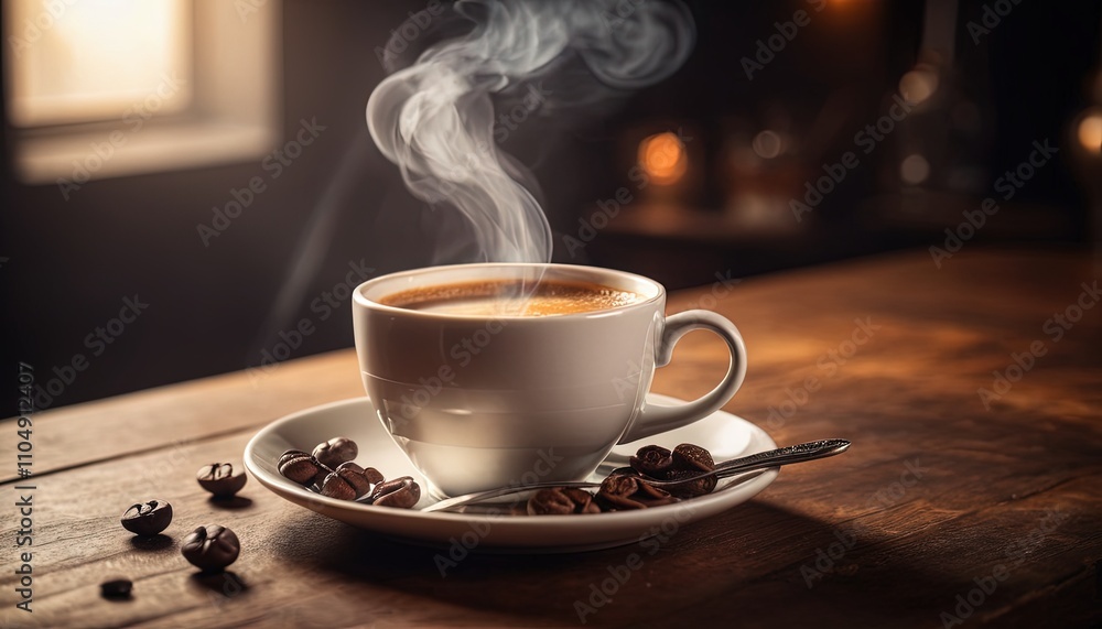 Cappuccino Mug With Hot Milk Cappuccino Mug With Hot Milk