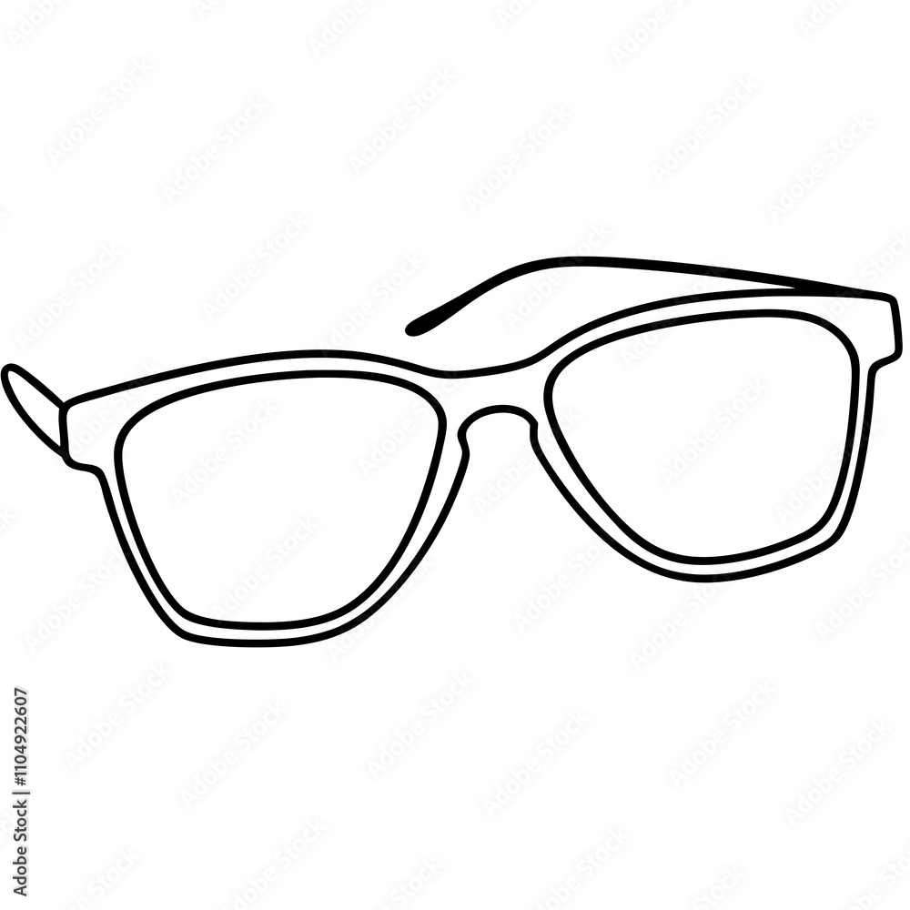 glasses isolated on white background glasses isolated on white background