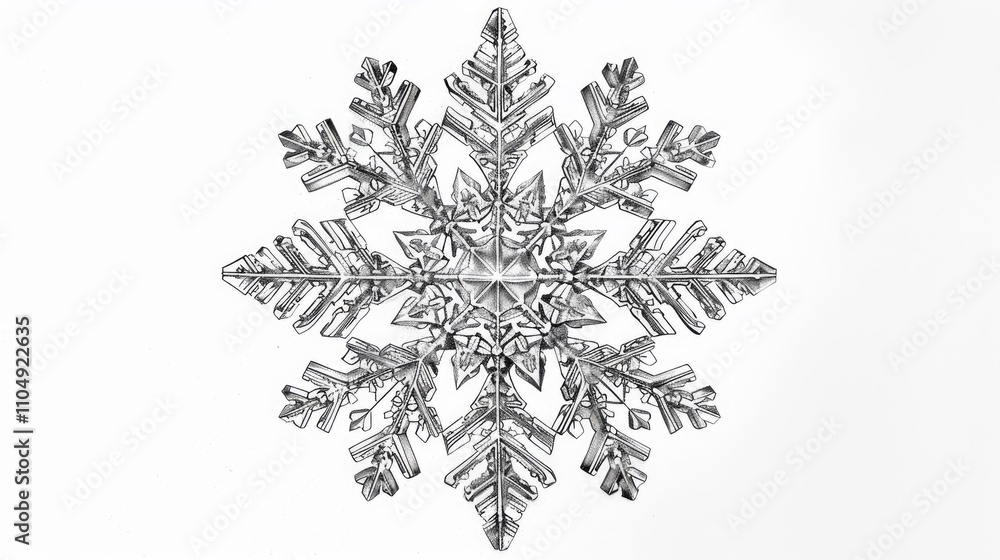 Snowflake Decoration Clipart for Winter Holiday Greeting Cards Snowflake Decoration Clipart for Winter Holiday Greeting Cards
