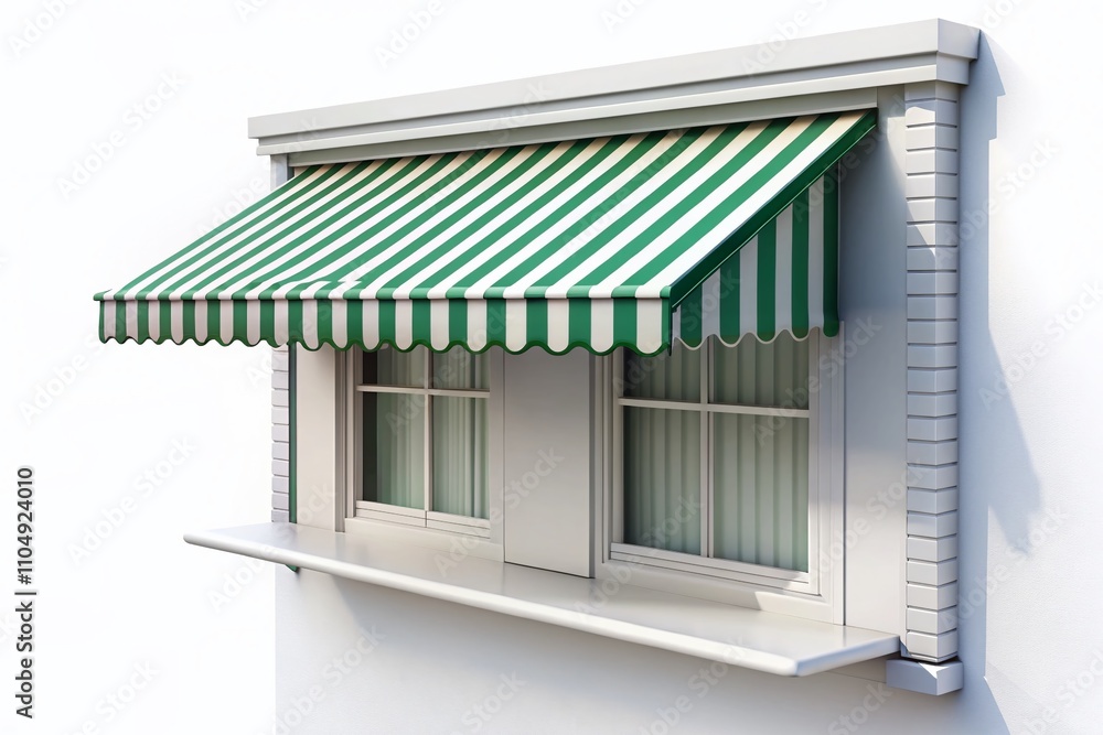 White Awning Mockup - Aerial Perspective White Awning Mockup - Aerial Perspective
