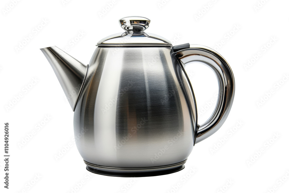 Stainless kettle isolated on transparent background. Stainless kettle isolated on transparent background.
