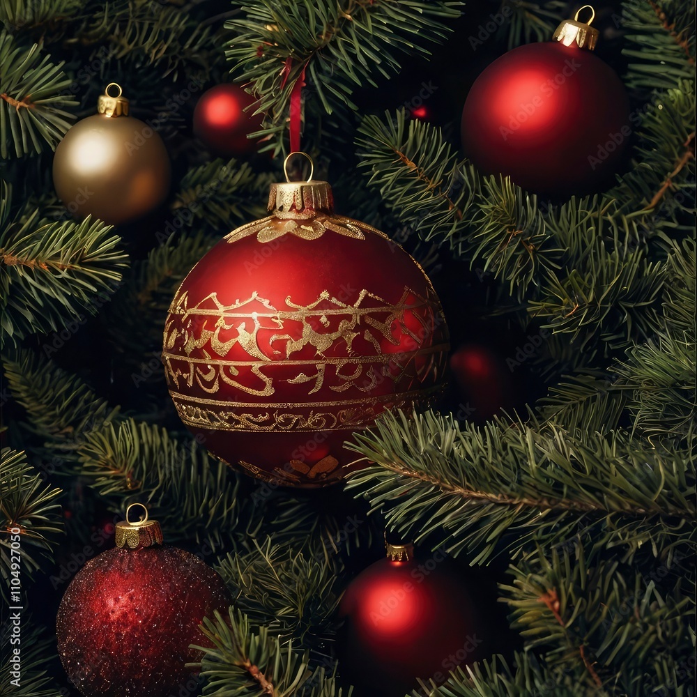 Christmas tree in the night Christmas tree in the night