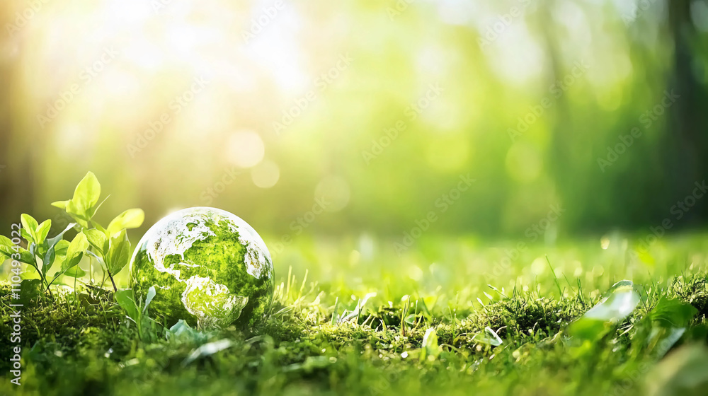 A delicate bubble rests on green grass, illuminated by soft sunlight, symbolizing nature's beauty and fragility. A delicate bubble rests on green grass, illuminated by soft sunlight, symbolizing nature's beauty and fragility.