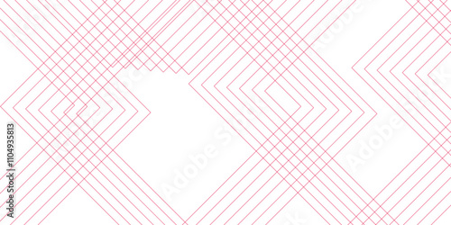 Abstract background Red technology Geometric squares in bright light. White and Red vector blueprint background with modern design. Vector futuristic digital landscape with lines