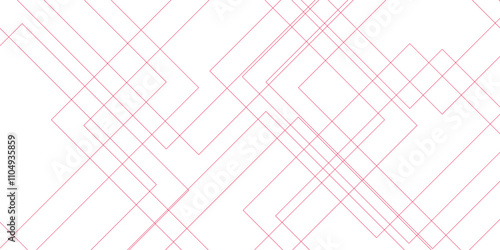 Abstract background Red technology Geometric squares in bright light. White and Red vector blueprint background with modern design. Vector futuristic digital landscape with lines