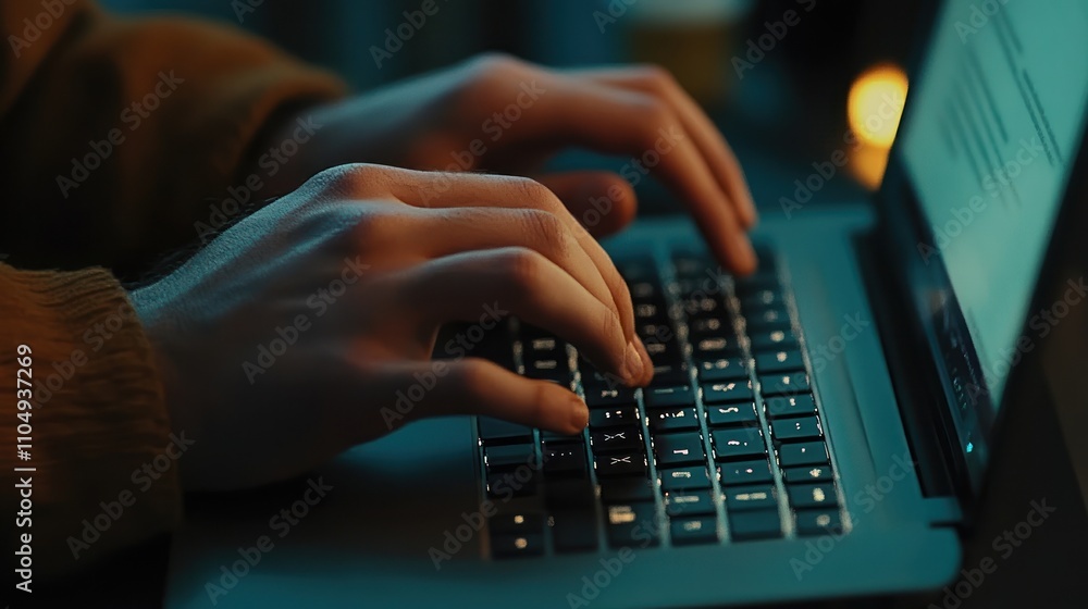 close up of a man's hands typing on a laptop computer keyboard close up of a man's hands typing on a laptop computer keyboard