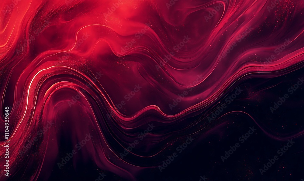 Abstract red swirls a captivating exploration of fluid motion and color