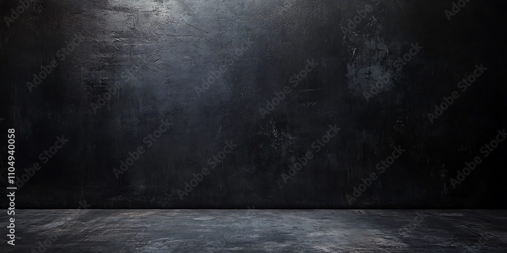 Empty dark abstract cement wall and studio room with smoke float up interior texture for display Empty dark abstract cement wall and studio room with smoke float up interior texture for display