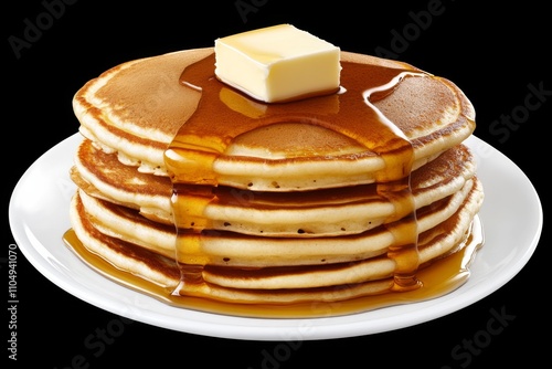 Wallpaper Mural Stack pancakes white plate are golden brown appear of pancake Torontodigital.ca