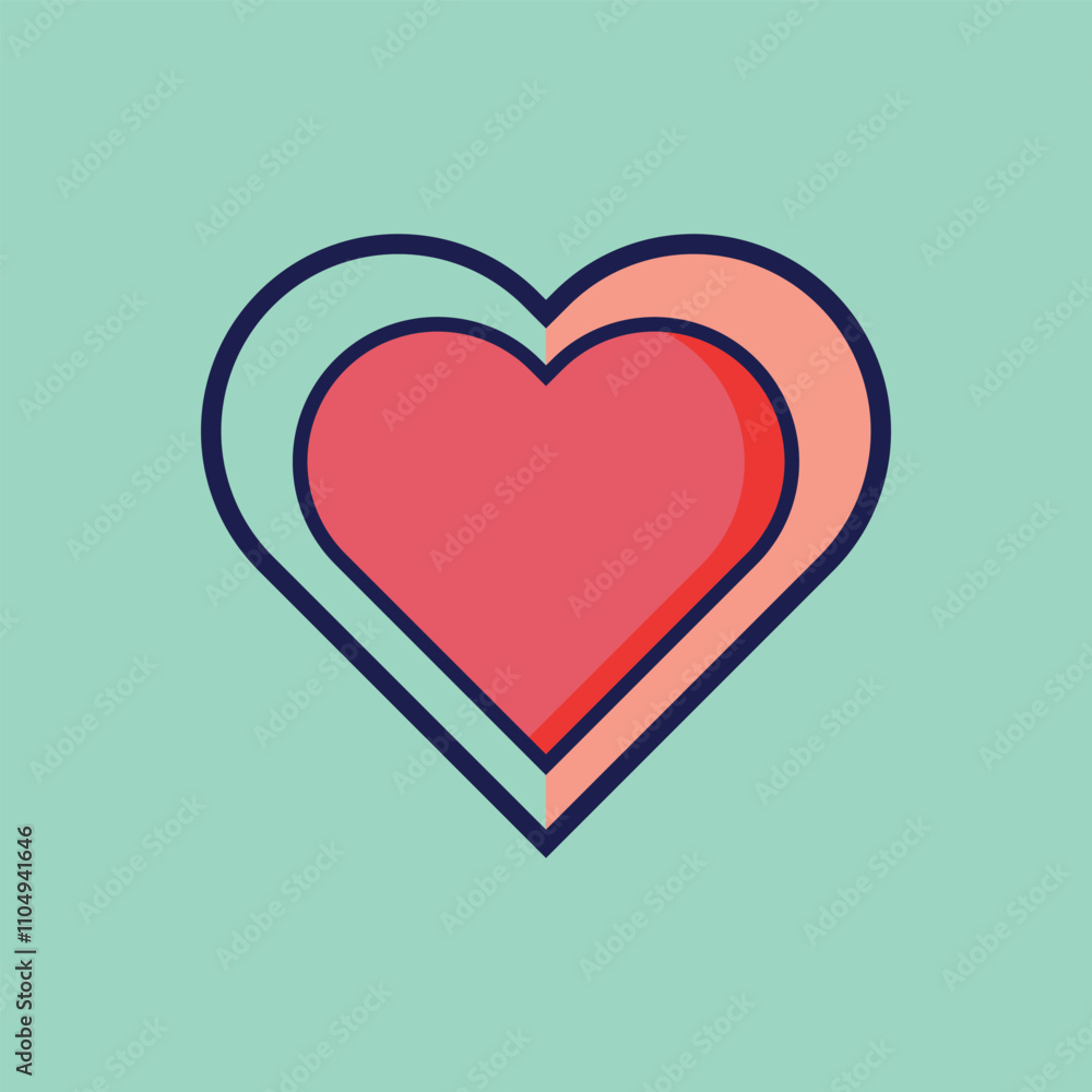 A clean and modern heart care vector design symbolizing love, health, and wellness, perfect for medical and humanitarian projects. A clean and modern heart care vector design symbolizing love, health, and wellness, perfect for medical and humanitarian projects.
