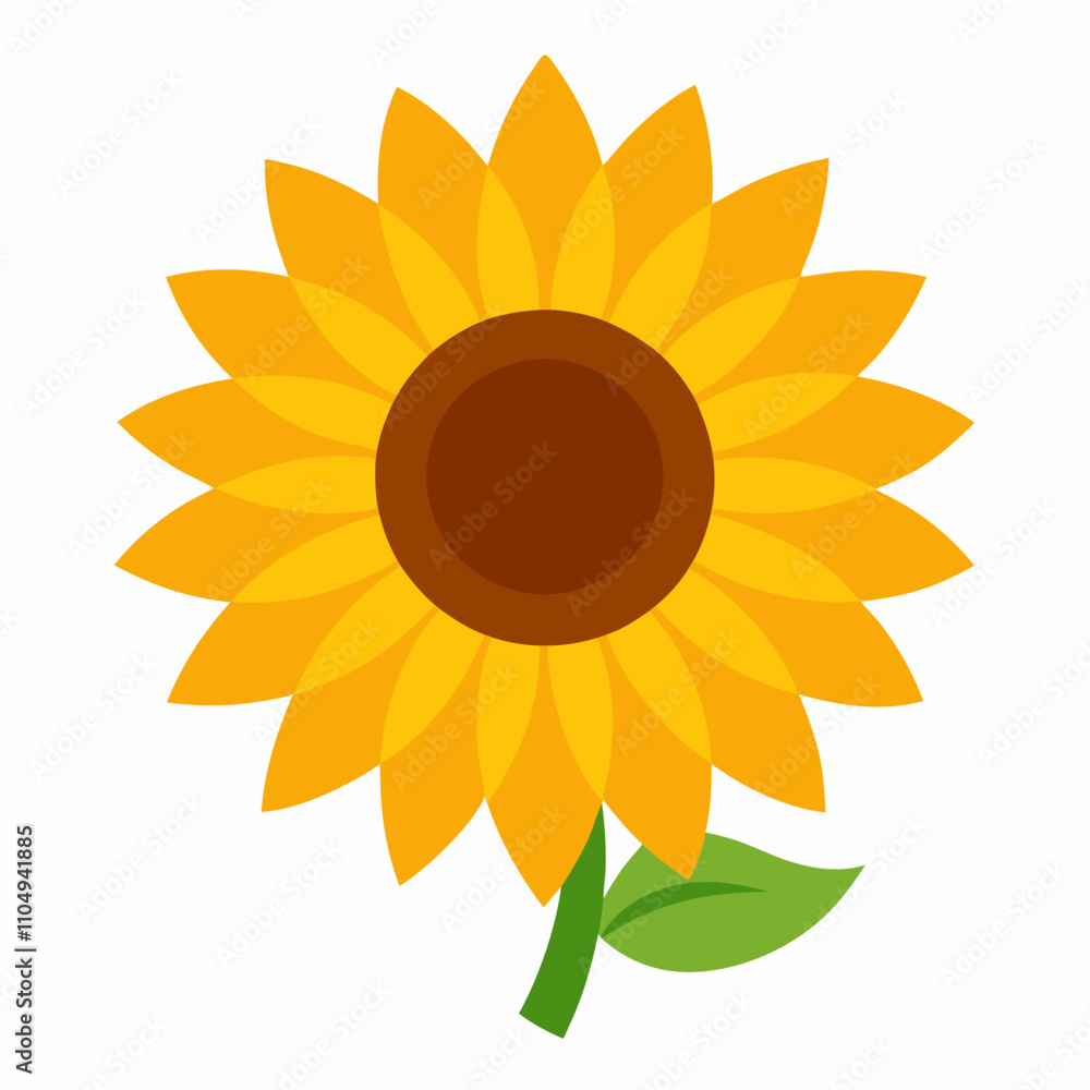 sunflower vector icon illustration with for background sunflower vector icon illustration with for background