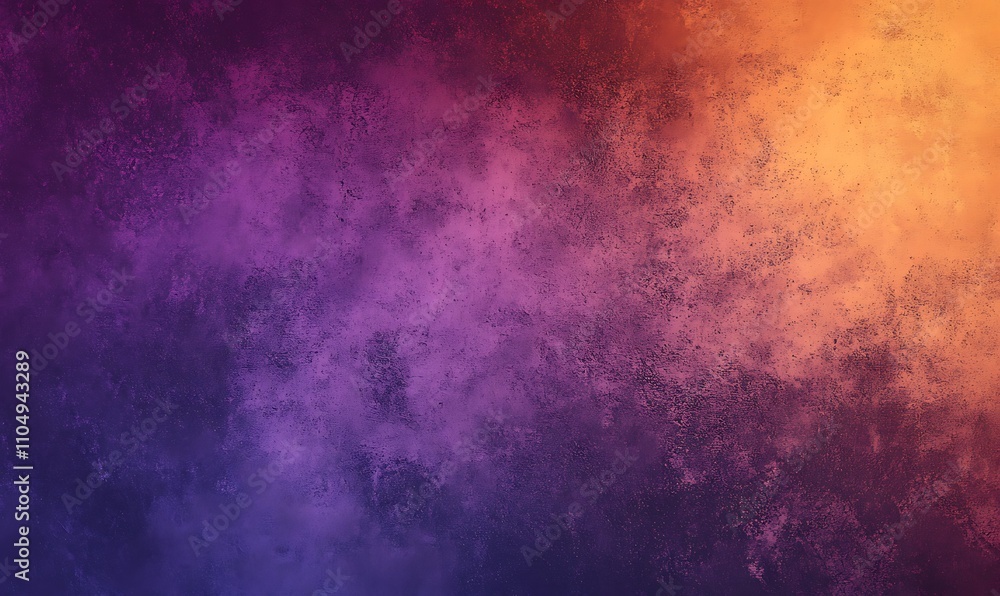 Fototapeta premium Grainy Dark Gradient Background Purple Pink Orange Abstract Glowing Wave Noise Texture Black Backdrop