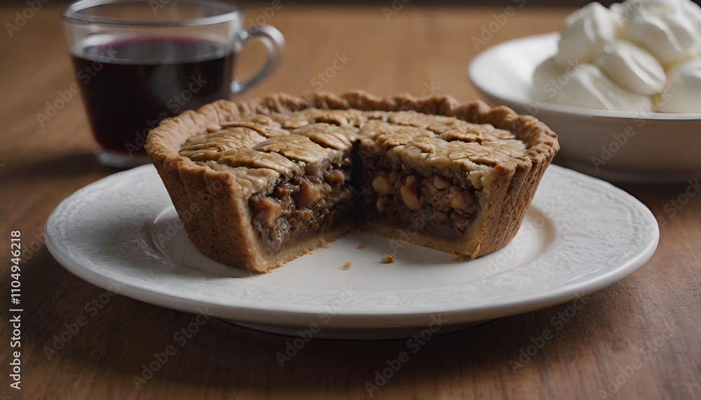 oatmeal pie on a plate