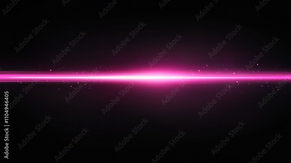 Elegant minimalist pink beam glowing horizontally on black background, exuding sleek modern aesthetics Elegant minimalist pink beam glowing horizontally on black background, exuding sleek modern aesthetics