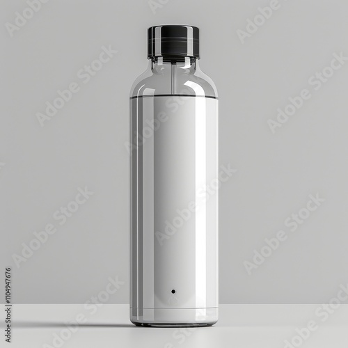 Cosmetic plastic bottle mockup template for branding and promotion, 3d render