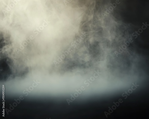 A plane is seen soaring through a cloudy sky. This image can be used to depict travel, aviation