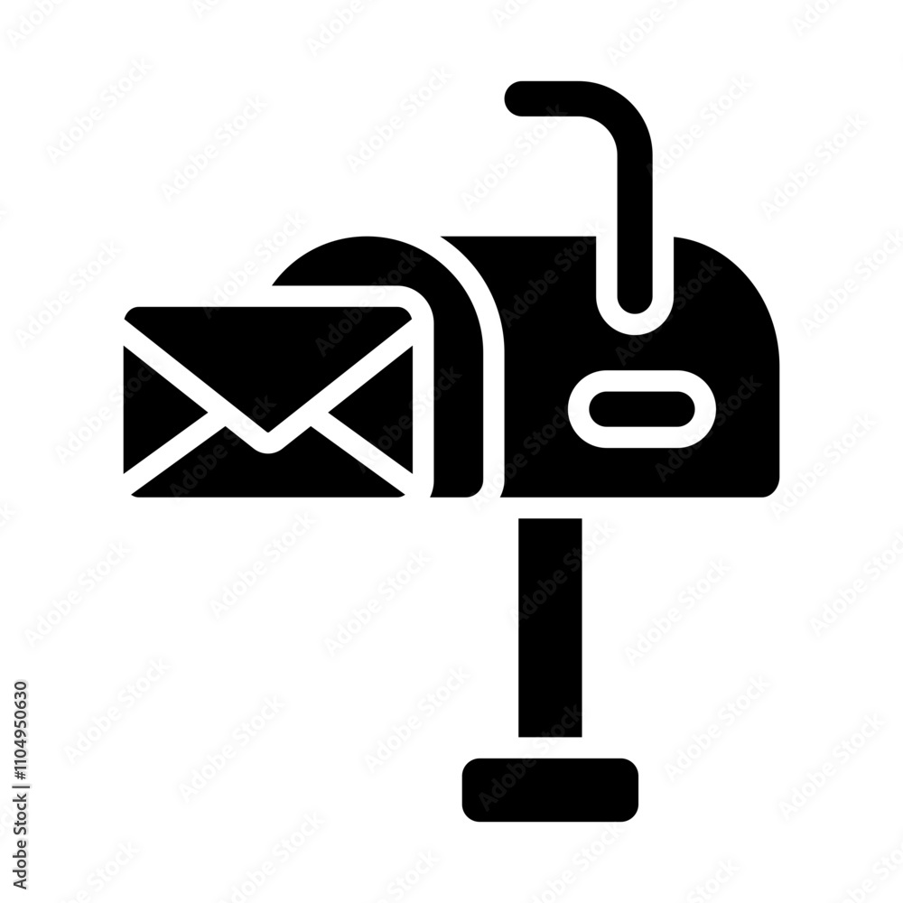 Box Mail Solid Icon Box Mail Solid Icon