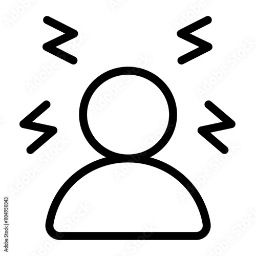 Burnout Line Icon